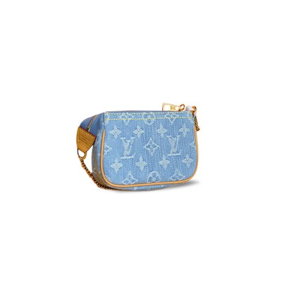 LOUIS VUITTON DENIM MINI POCHETTE ACCESSOIRES M58009 (15.5*10.5*4cm)